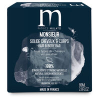 Shampooing solide cheveux et corps Monsieur