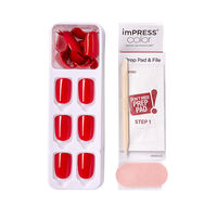 Faux ongles impress color reddy or not,  Faux ongles impress color reddy or not