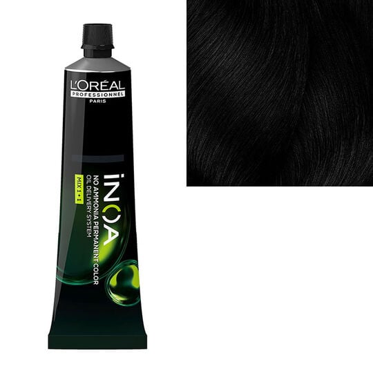 Coloration sans ammoniaque Inoa 1 noir fondamentale