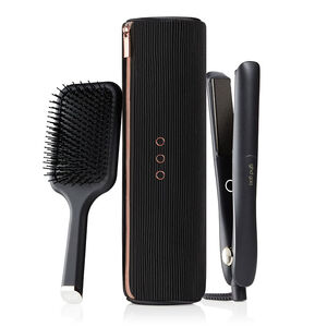 Coffret d'Exception styler Gold avec brosse plate avec pochette ronde,  Coffret d'Exception styler Gold avec brosse plate avec pochette ronde