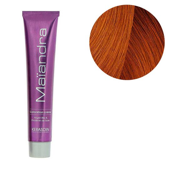 Coloration permanente Maïandra 7.43 blond cuivré doré
