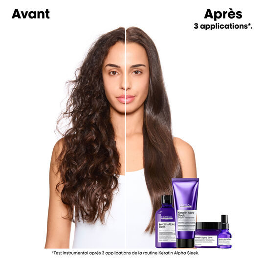 Shampooing disciplinant Keratin Alpha Sleek recharge 500 ml