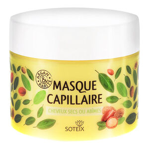 Masque capillaire pour cheveux secs ou abîmés Argan & Karité 500ml,  Masque capillaire pour cheveux secs ou abîmés Argan & Karité 500ml