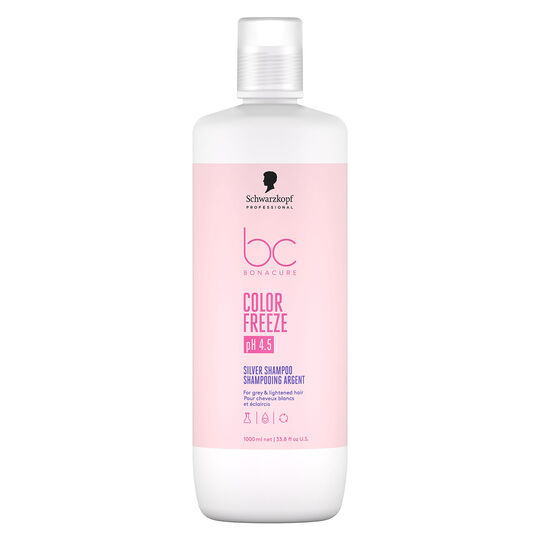 Shampooing argent pour cheveux gris et blancs BC Color Freeze Silver 1000ml