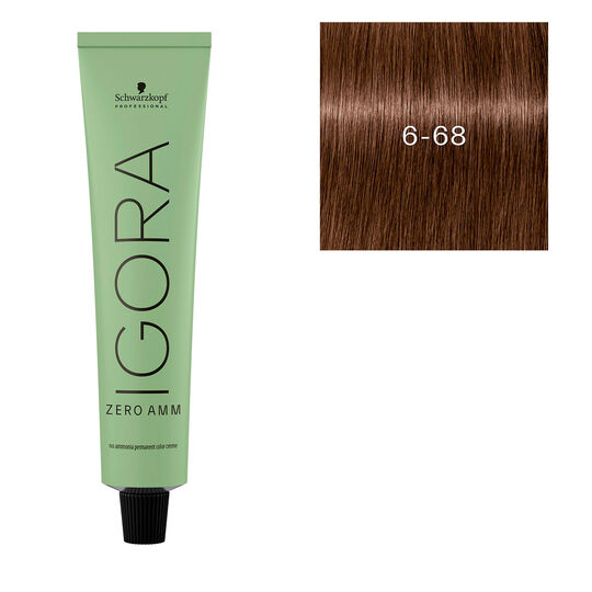 Coloration Igora Zero Amm 6-68 blond foncé chocolat rouge