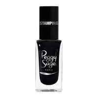 Vernis &agrave; ongles stamping Peggy sage noir