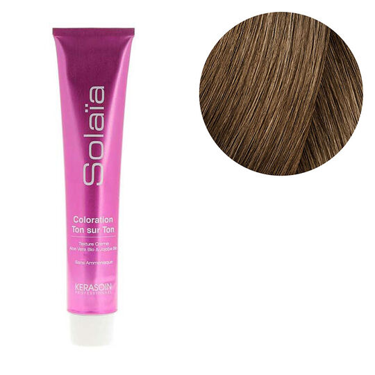 Coloration ton sur ton Solaïa 7.3 blond doré
