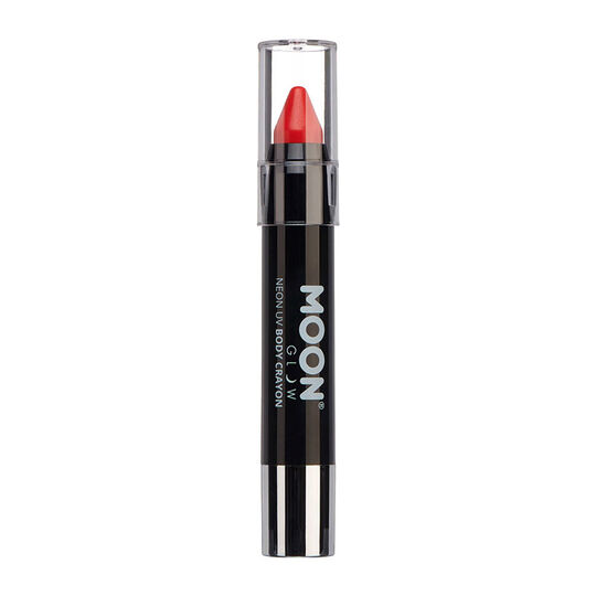 Crayon néon corps et visage Moon Glow rouge,  Crayon néon corps et visage Moon Glow rouge