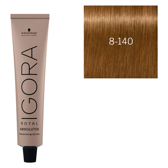 Coloration pour cheveux matures Igora Royal Absolutes 8-140