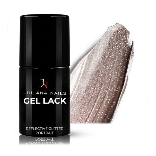 Vernis semi-permanent Gel Lack glitter portrait,  Vernis semi-permanent Gel Lack glitter portrait