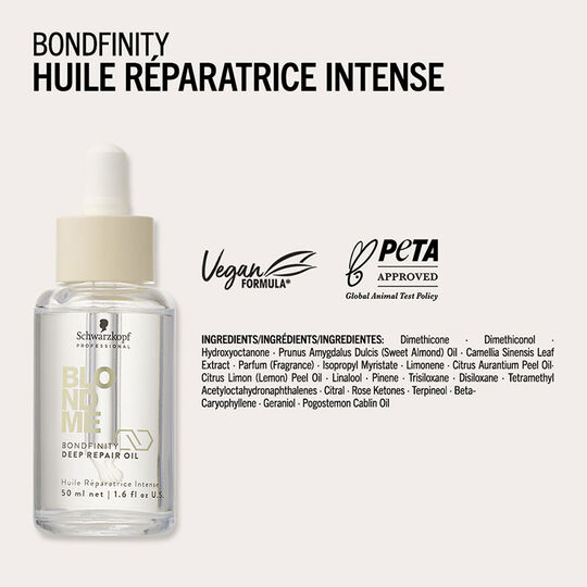 Huile réparatrice intense Blondme Bondfinity,  Huile réparatrice intense Blondme Bondfinity