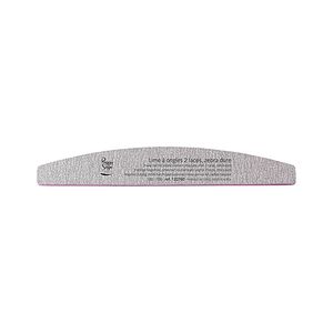 Lime &agrave; ongles 2 faces lavable demi-lune 100/100 zebra, pour ongles artificiels