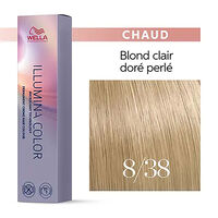 Illumina color 8/38 blond clair dor&eacute; perl&eacute;
