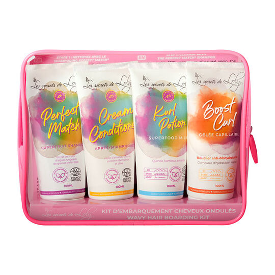 Kit d'embarquement pour cheveux ondul&eacute;s