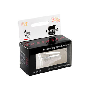 Kit stamping racloir & tampon,  Kit stamping racloir & tampon