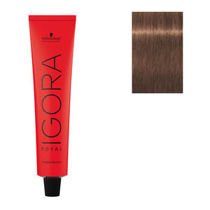 Coloration permanente Igora Royal 7-57 blond dor&eacute; cuivr&eacute;
