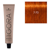 Coloration pour cheveux matures Igora Royal Absolutes 7-70