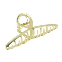 Pince croco métallique infini doré mat,  Pince croco métallique infini doré mat