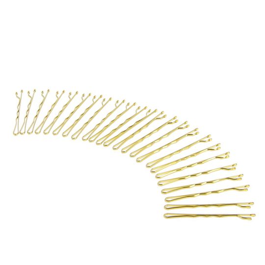 Pince guiche ondul&eacute;e 4cm dor&eacute;es