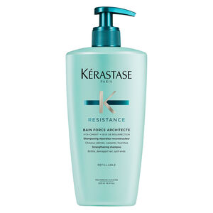 Bain Force Architecte Résistance 500 ml rechargeable,  Bain Force Architecte Résistance 500 ml rechargeable