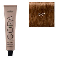 Coloration pour cheveux matures Igora Royal Absolutes 6-07