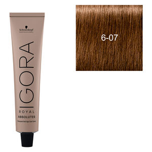 Coloration pour cheveux matures Igora Royal Absolutes 6-07