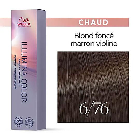Illumina color 6/76 blond fonc&eacute; marron violine