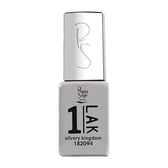 1-LAK vernis semi-permanent 3 en 1 silvery kingdom