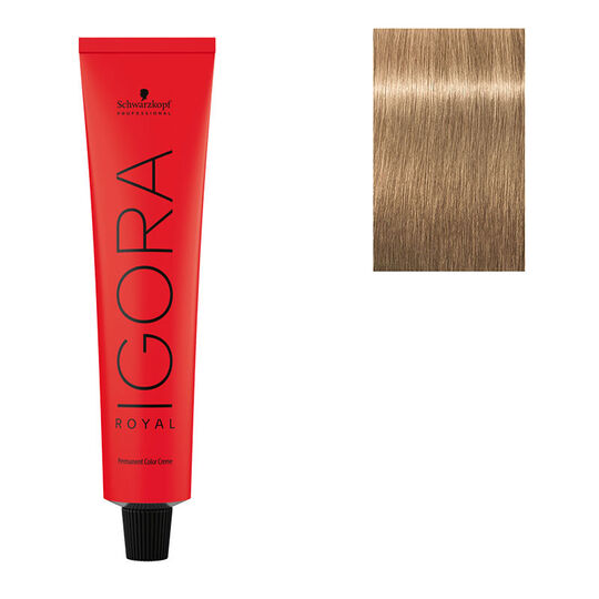 Coloration permanente Igora Royal 8-4 blond clair beige