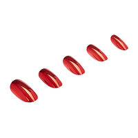 Faux ongles Nail Addict metallic red