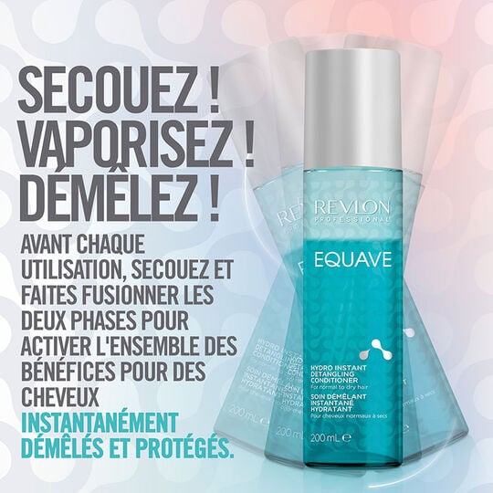 Trousse soin d&eacute;m&ecirc;lant hydratant + brosse Equave