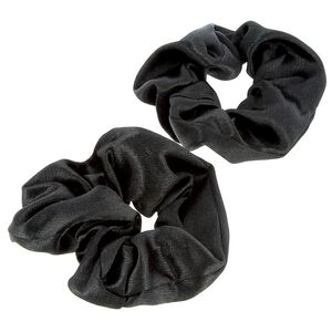 Chouchous satinés x 2 noir,  Chouchous satinés x 2 noir