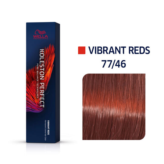 Coloration permanente Koleston Perfect Me+ 77/46 blond cuivré violet intense