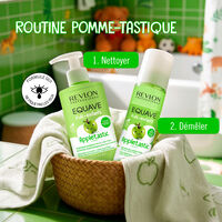 Duo shampooing & d&eacute;m&ecirc;lant enfant Equave Kids applestastic