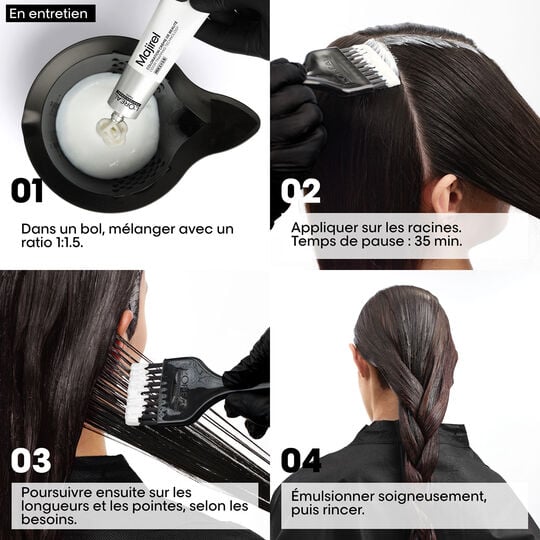 Coloration crème de beauté Majirel Majrouge 6.66 blond foncé rouge profond