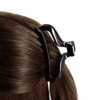 Pince à cheveux ajourée noir