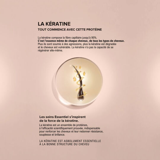 Shampooing r&eacute;parateur Essentiel Keratin