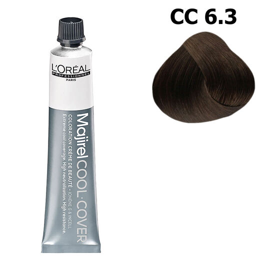 Coloration neutralisante Majirel Cool Cover 6.3 blond fonc&eacute; dor&eacute;