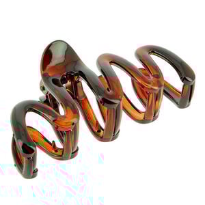 Pince croco plastique zigzag écaille,  Pince croco plastique zigzag écaille