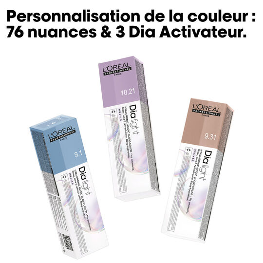 Coloration ton sur ton Dia light Hyaluronic 9.2 milkshake iris&eacute;