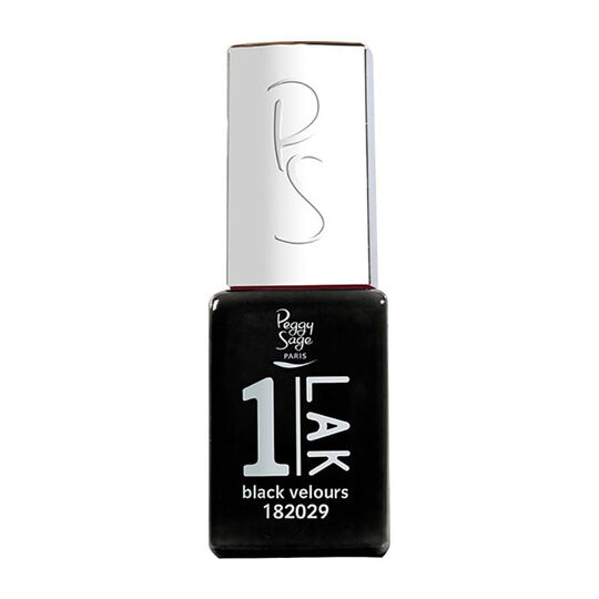 1-LAK vernis semi-permanent 3 en 1 black velours