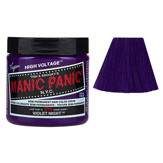 Coloration semi-permanente violet night