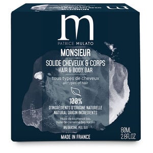 Shampooing solide cheveux et corps Monsieur