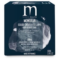 Shampooing solide cheveux et corps Monsieur