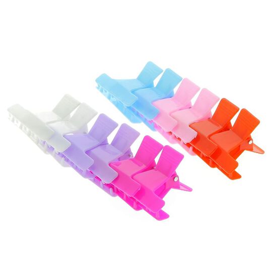 Pince croco x 12 PM pastel