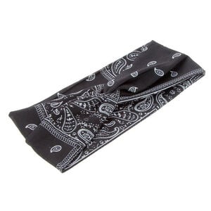 Bandeau façon bandana Noir,  Bandeau façon bandana Noir