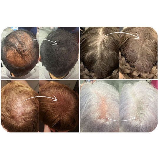 Fibres densifiantes pour cheveux châtain clair