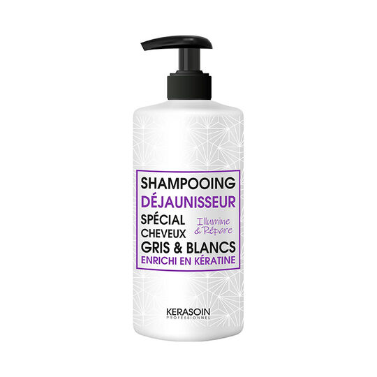 Shampooing d&eacute;jaunisseur pour cheveux gris et blancs 1000ml