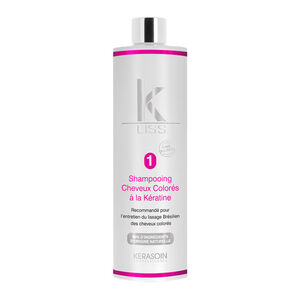 Shampooing pour cheveux colorés à la kératine K-Liss