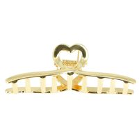 Pince croco coeur doré